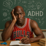 Male athletes with ADHD featuring Michael Jordan